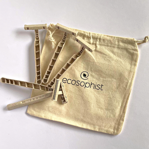 Biodegradable disposable wheat razors (5 pack)