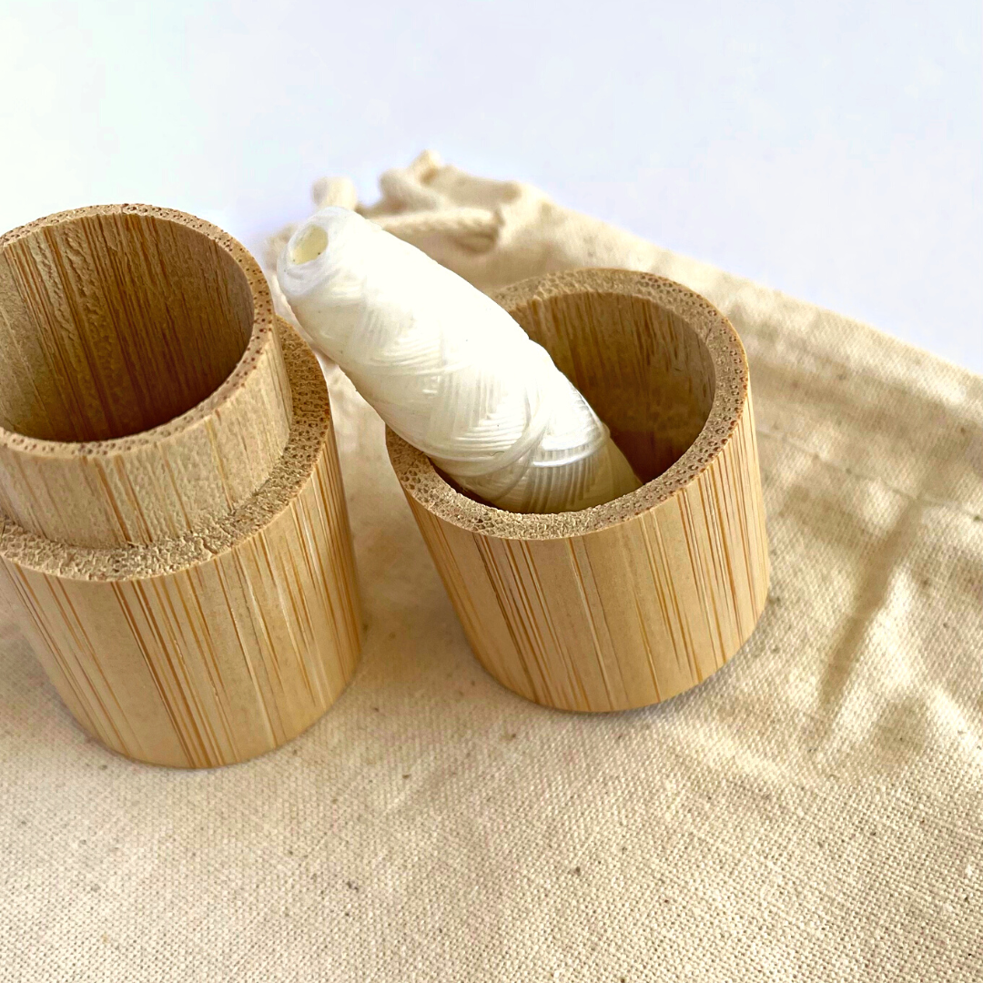 100% Biodegradable Dental Floss With Refillable Bamboo Case