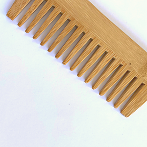Small Bamboo Comb Wide tooth