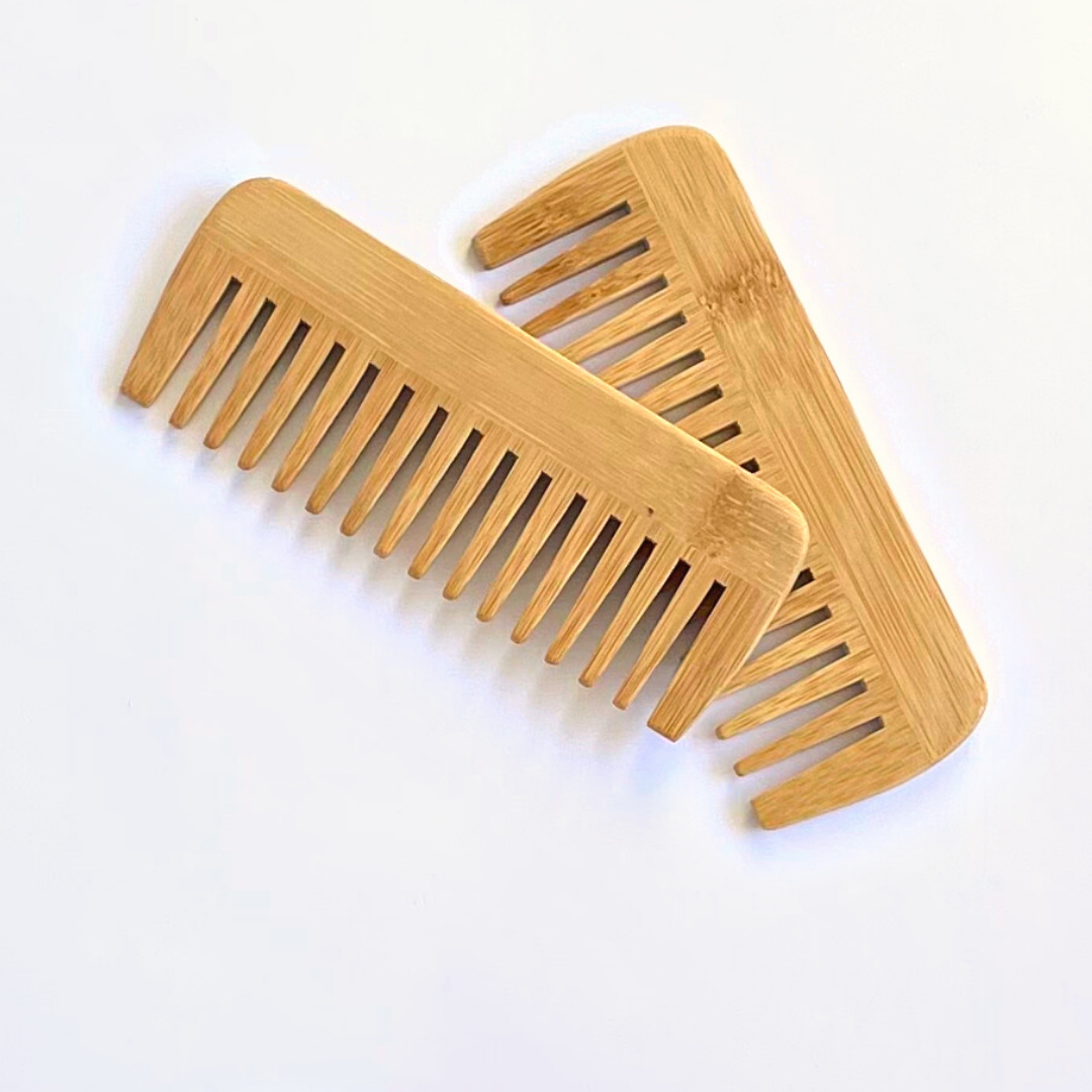 Small Bamboo Comb Wide tooth