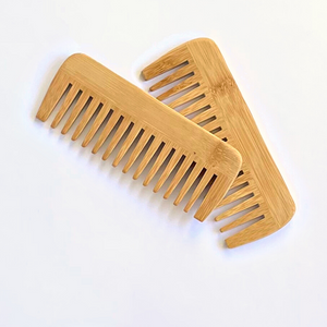 Small Bamboo Comb Wide tooth