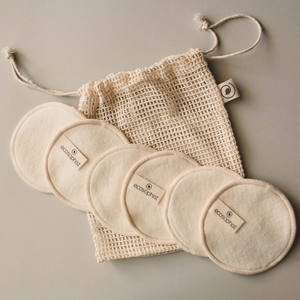 Reusable Cotton Pads Organic Hemp - 6 Pcs - Ecosophist, Reusable Makeup Remover pads, Reusable Cotton Pads, Reusable Hemp Pads