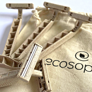 Biodegradable disposable wheat razors (5 pack)