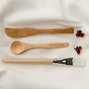 Bamboo Facial Mask Mixing Bowl Set