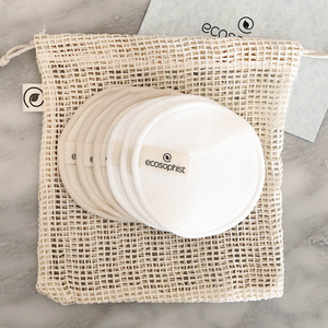 Mix & Match - Bamboo & Hemp - 6 Pcs - Ecosophist, Reusable Makeup Remover pads, Reusable Cotton Pads, Reusable Bamboo Cotton Pads